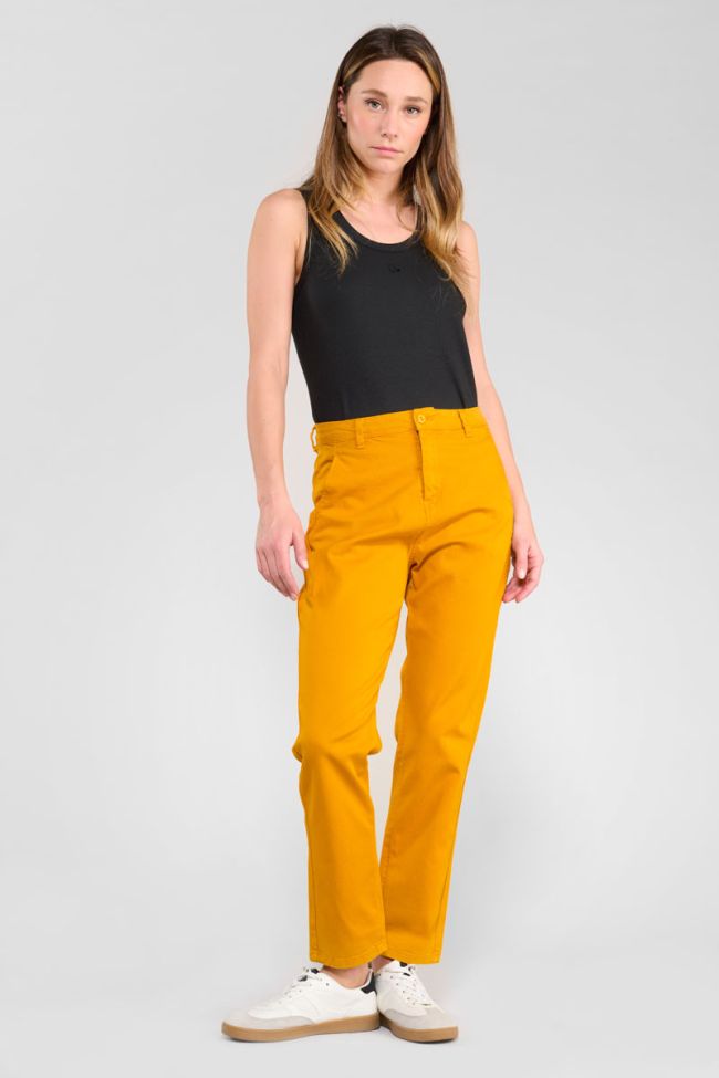 Erle yellow chino trousers