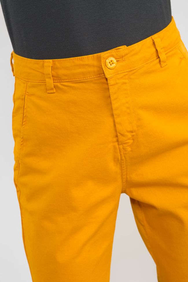 Erle yellow chino trousers