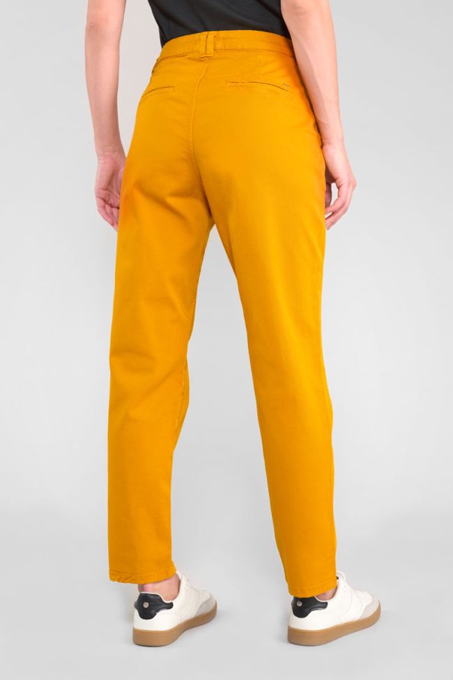 Erle yellow chino trousers