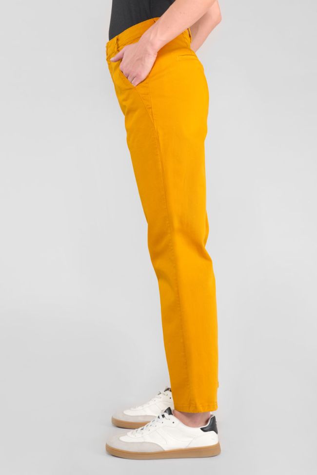 Erle yellow chino trousers