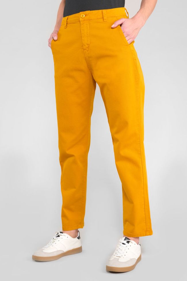 Erle yellow chino trousers