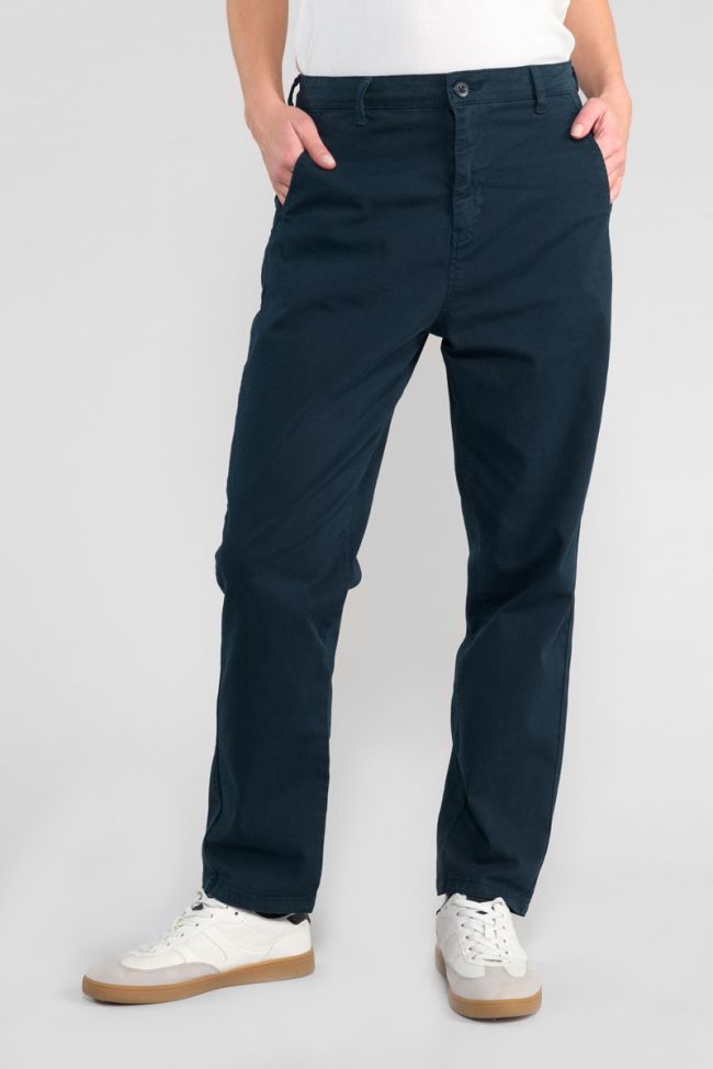 Erle navy blue chino trousers