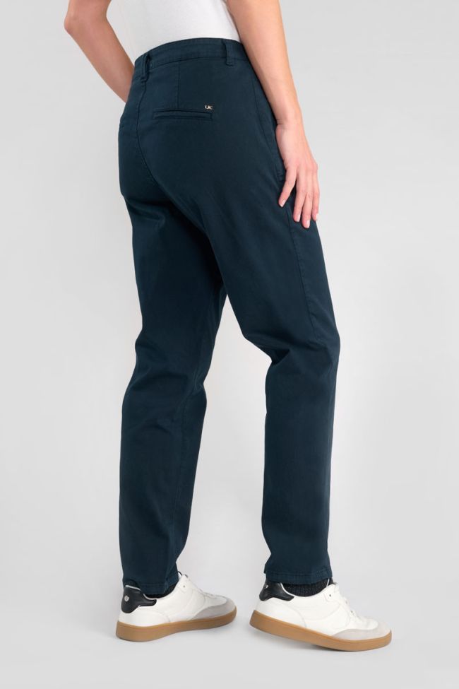 Erle navy blue chino trousers