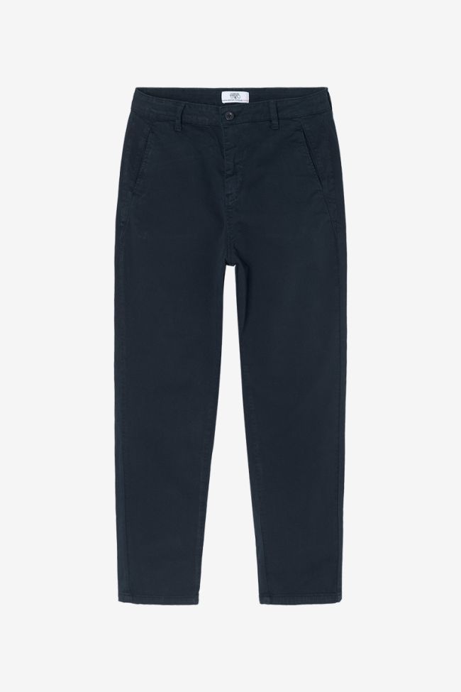 Erle navy blue chino trousers