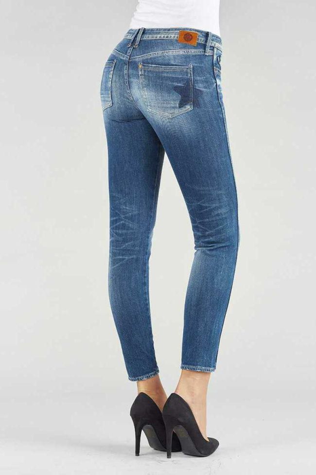 Jeans 300/16 slim court bleu foncé