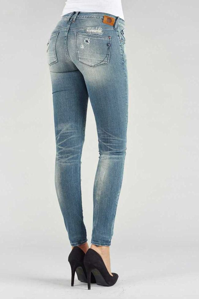 Jeans Power skinny bleu gris