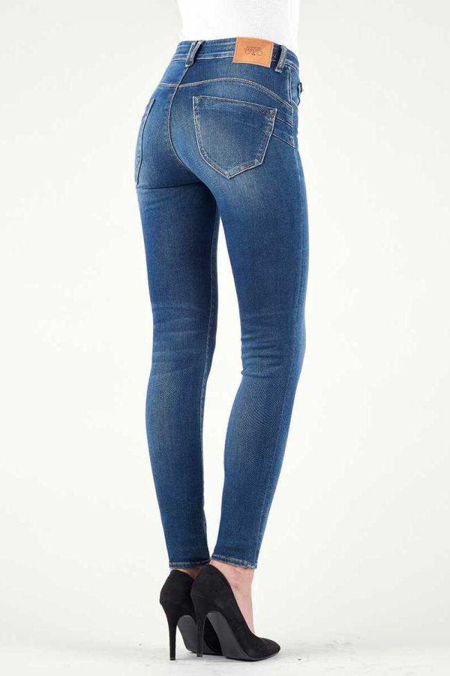Jeans Pulp Slim Taille Haute Bleu
