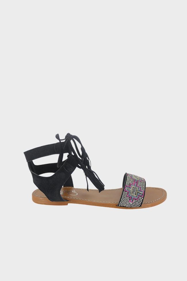 Kampur black sandals