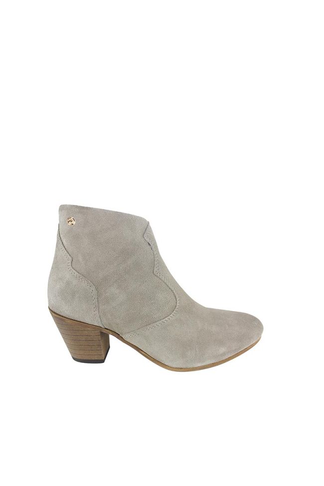 Beige suede Taylor boots