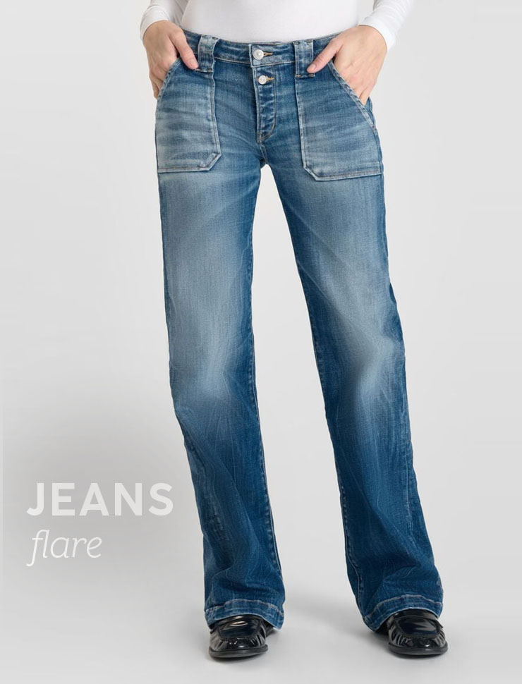 jeans flare pour femme