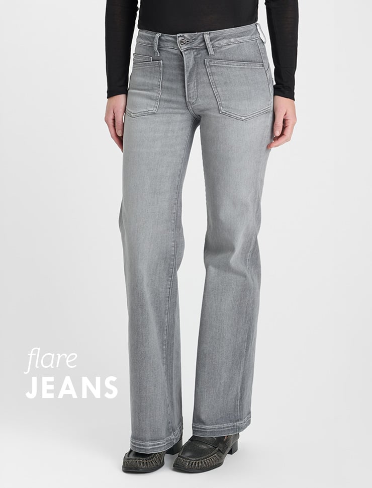 flared jeans for women le temps des cerises