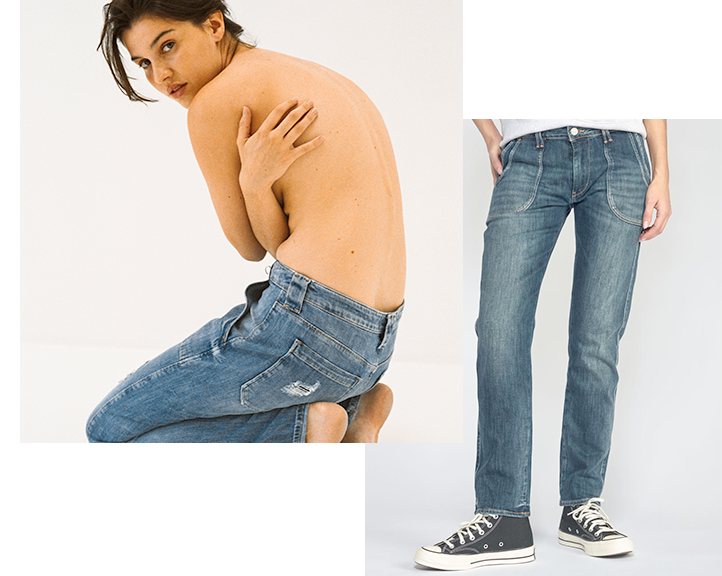 jeans boyfit femme le temps des cerises