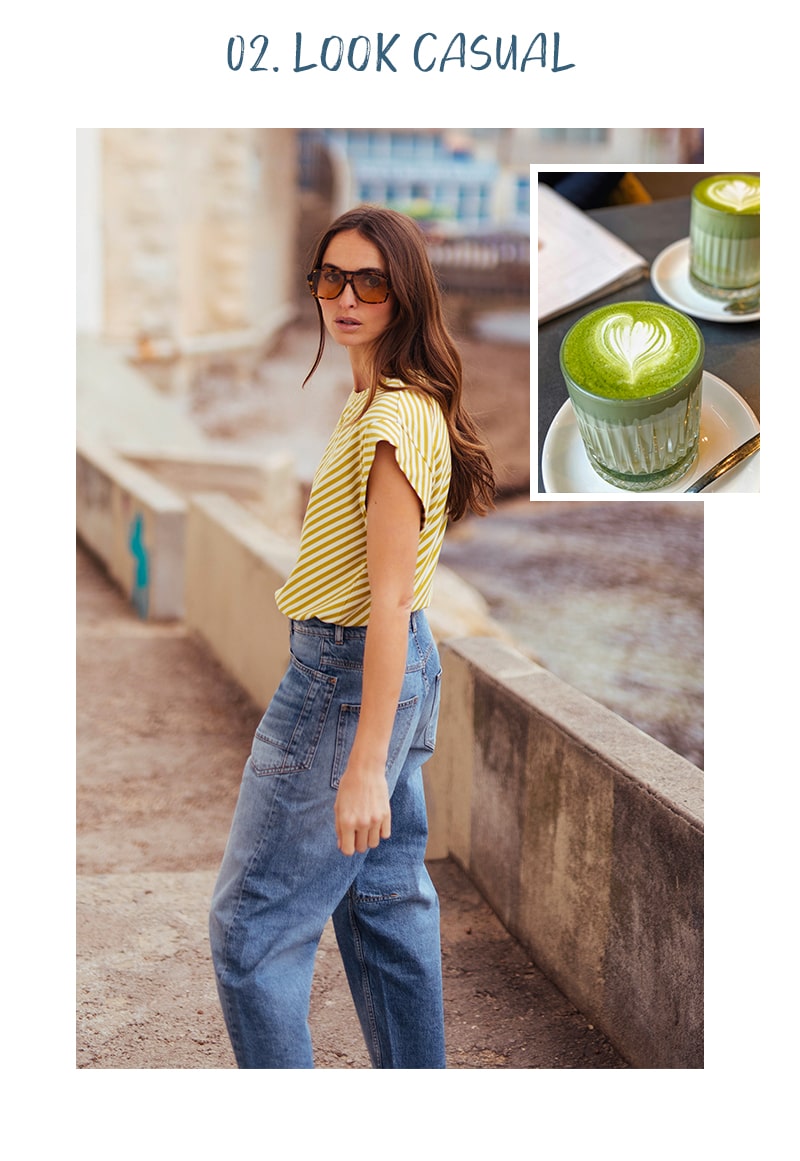 jeans balloon femme look casual
