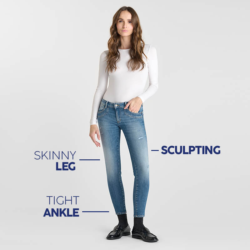 jeans slim femme le temps des cerises